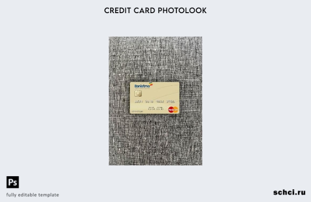 цифровая загрузка Panama Banco Banistmo mastercard фотовид переднего шаблона